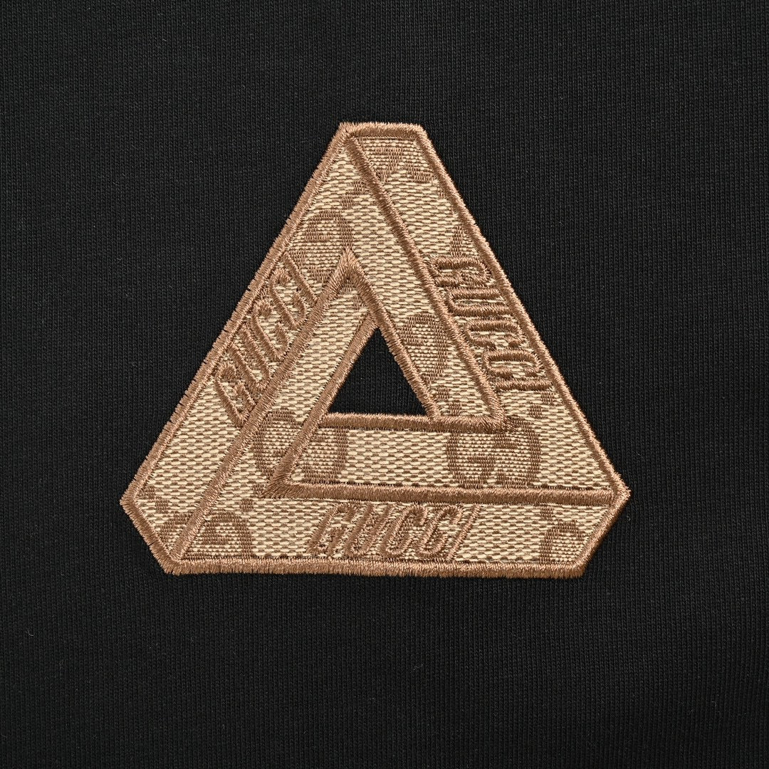 Gucci Triangle Logo Black T-Shirt