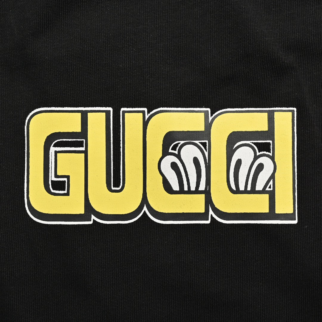 G*u*i cartoon graphic t-shirt (black)