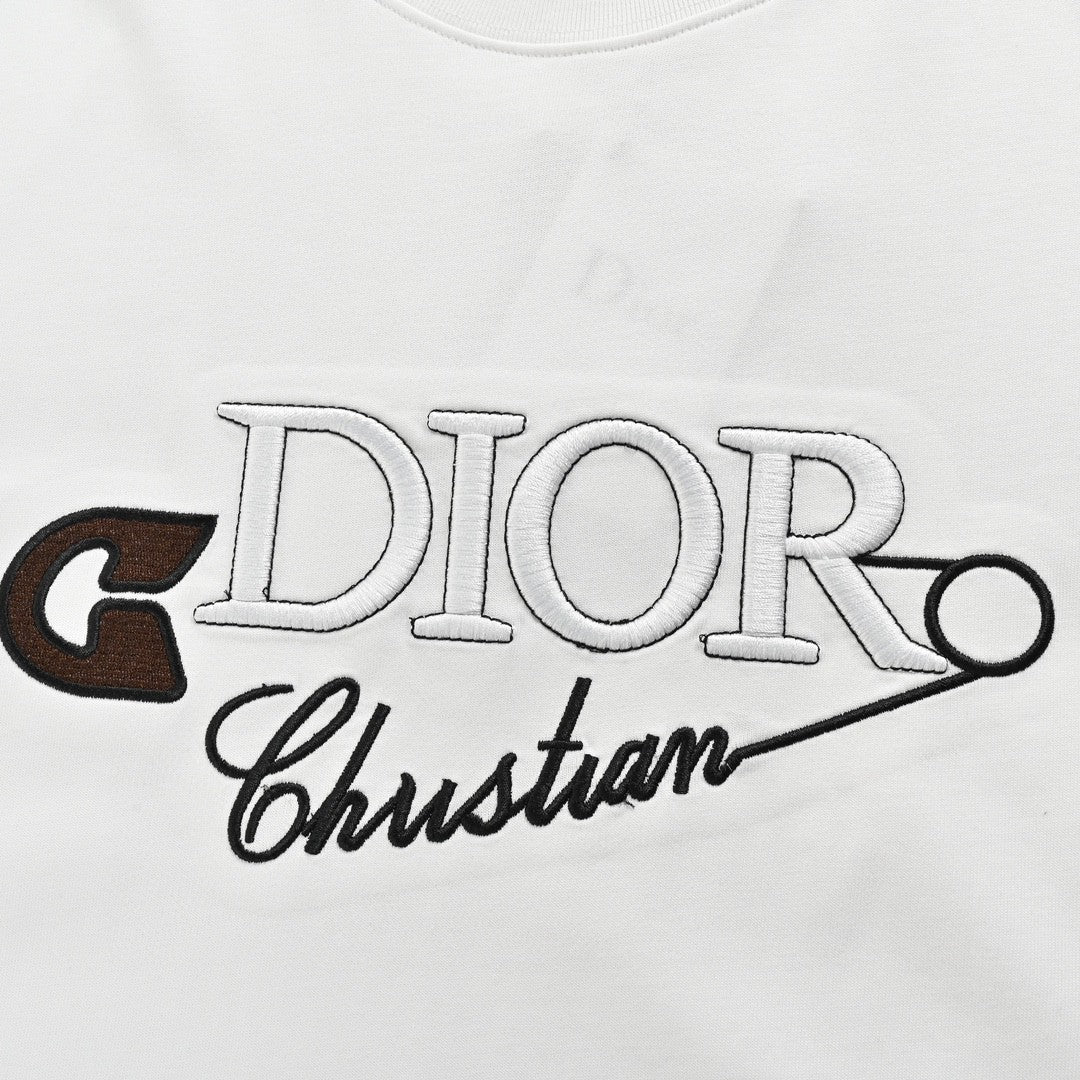 Dior Safety Pin Logo T-Shirt Primereps