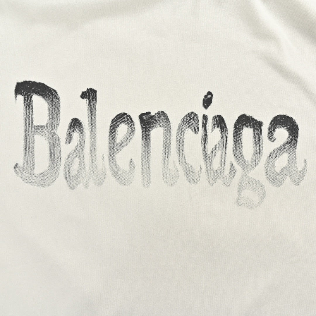 Ba*len*cia*ga gradient logo t-shirt