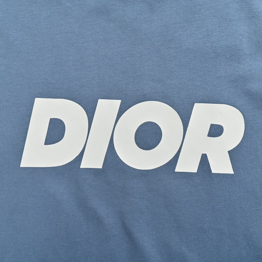 Dior Classic Logo T-Shirt (Blue)