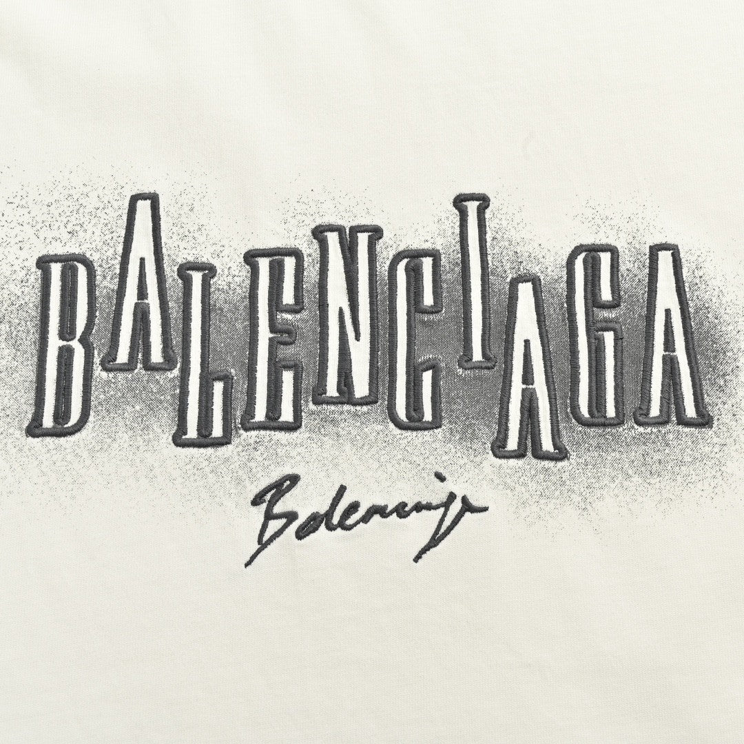 Ba*len*cia*ga graphic logo t-shirt