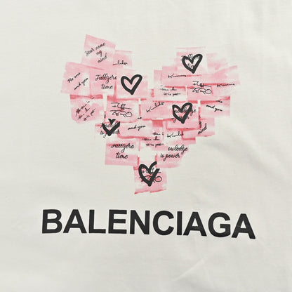 Balenciaga Love Notes T-Shirt in White