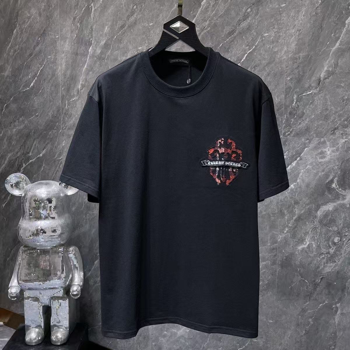 Chrome Hearts Classic Crewneck T-Shirt in Black/Red