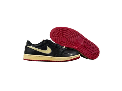 Air Jordan 1 Low "Black/White-Varsity Red"