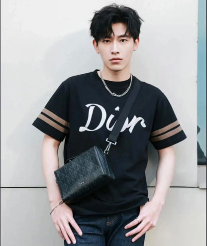 Dior Script Logo T-Shirt (Black)