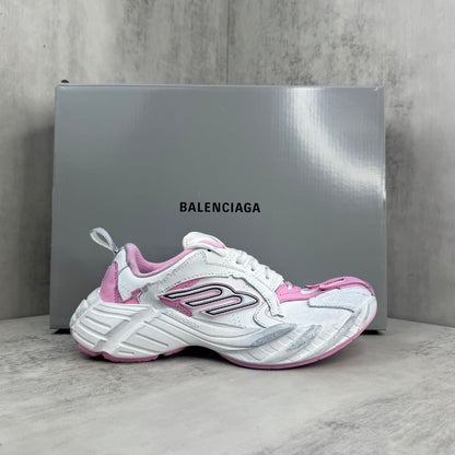 Balenciaga Hamp tons Sneaker in White/Pink: Subtle Disruption