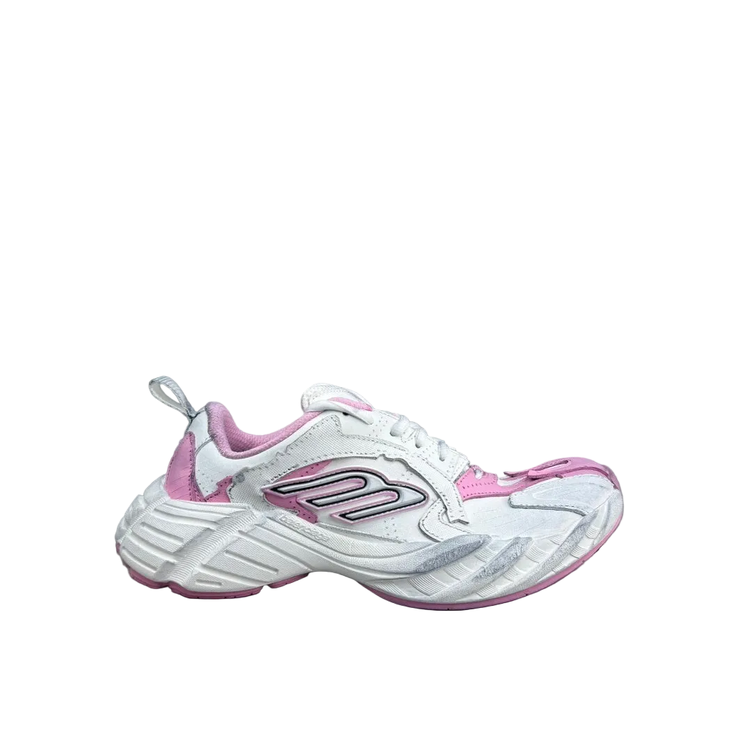 Balenciaga Hamp tons Sneaker in White/Pink: Subtle Disruption