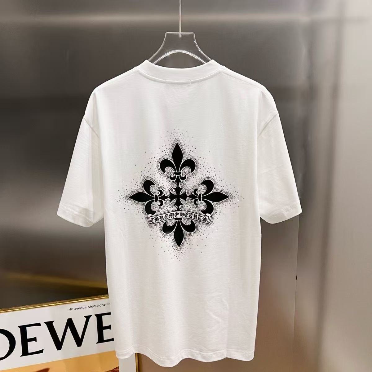 Chrome Hearts Classic Crewneck T-Shirt in White/Black