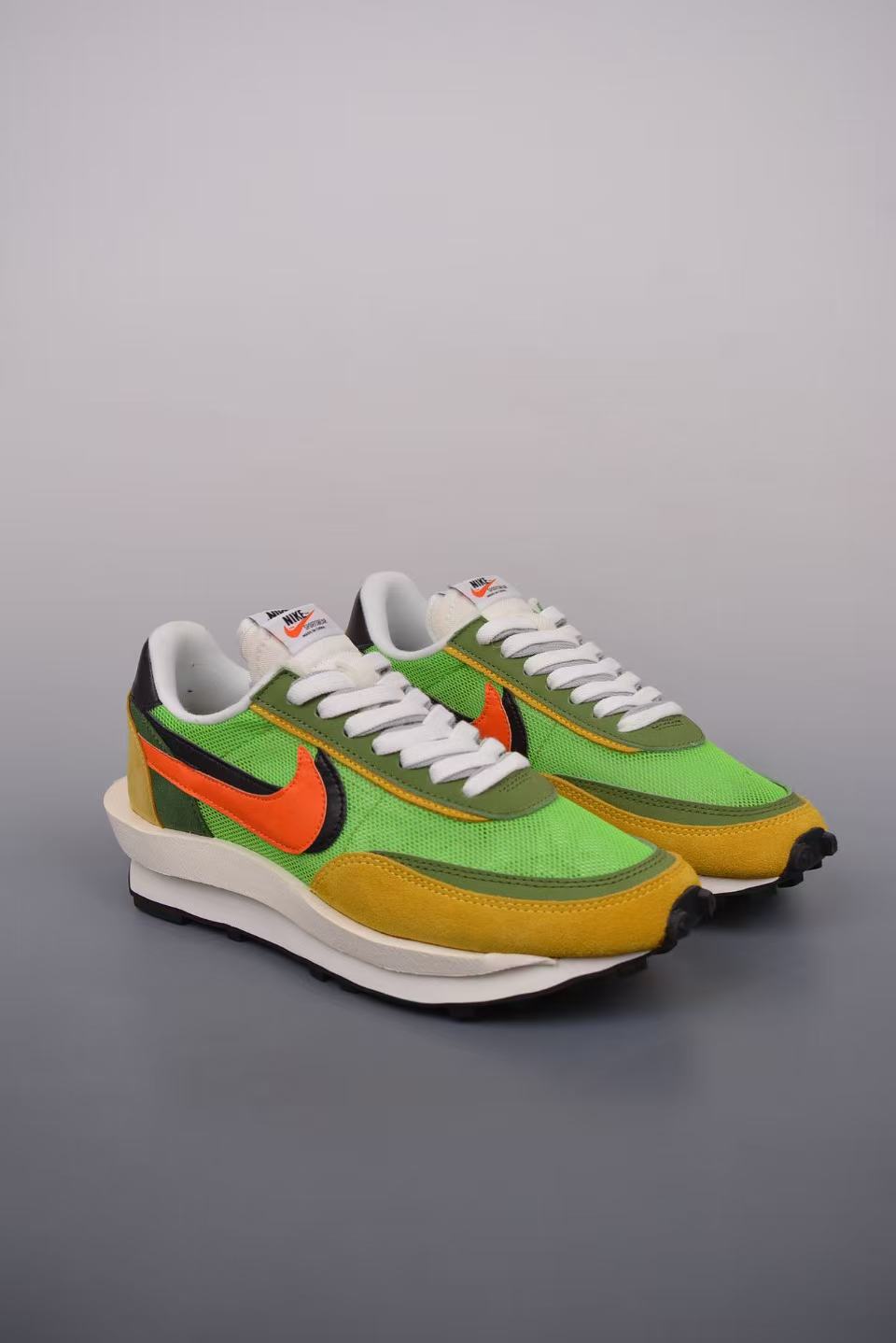 Nike x Sacai LDV Waffle 2.0 in Yellow/Green: Chromatic Bloom