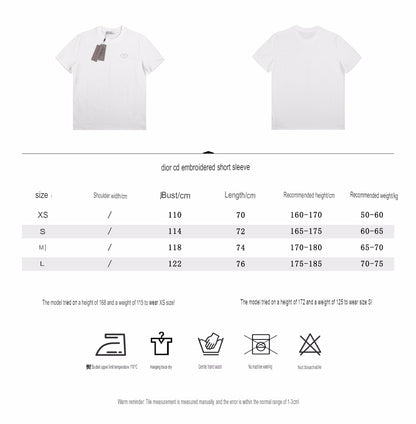 Dior Double D Logo T-Shirt (White)