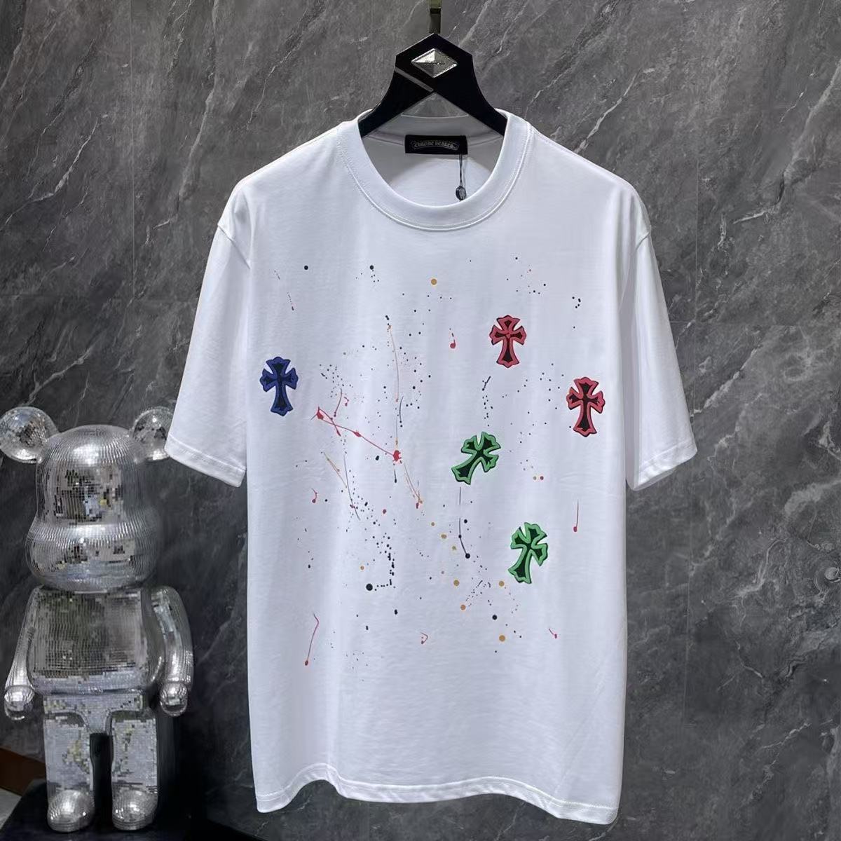Chrome Hearts Classic Crewneck T-Shirt in White/Multicolor