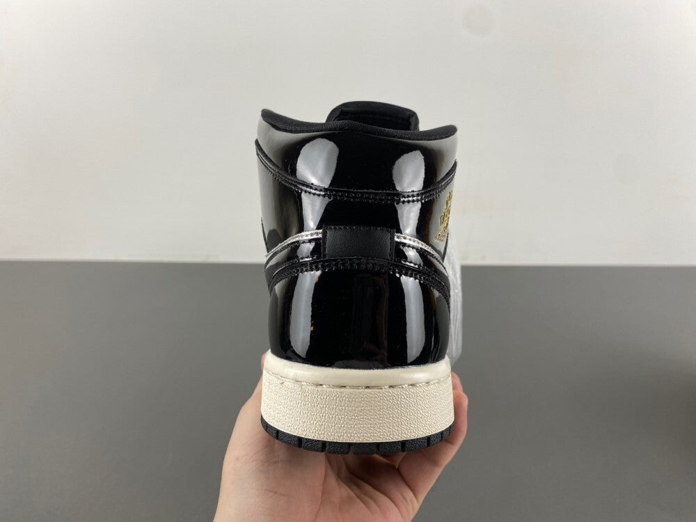 Air Jordan 1 Mid SE "Black Silver Gold"