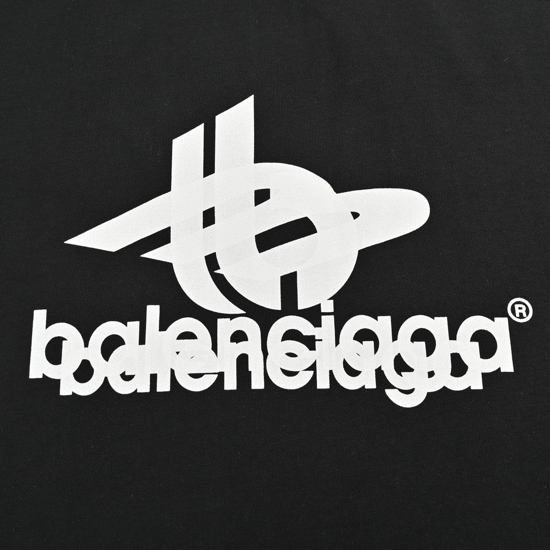 Ba*len*cia*ga t-shirt - overlapping logo