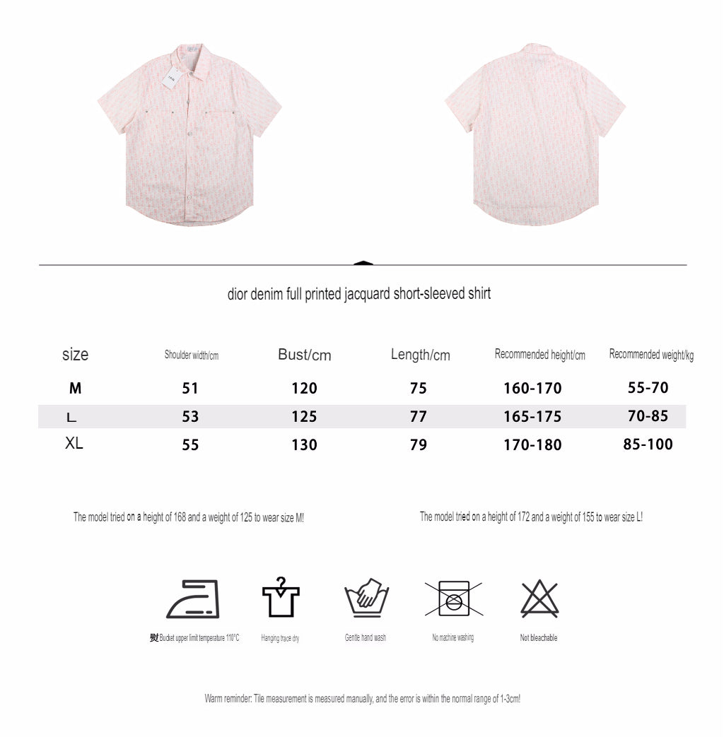 Dior Monogram Shirt (Pink/White)