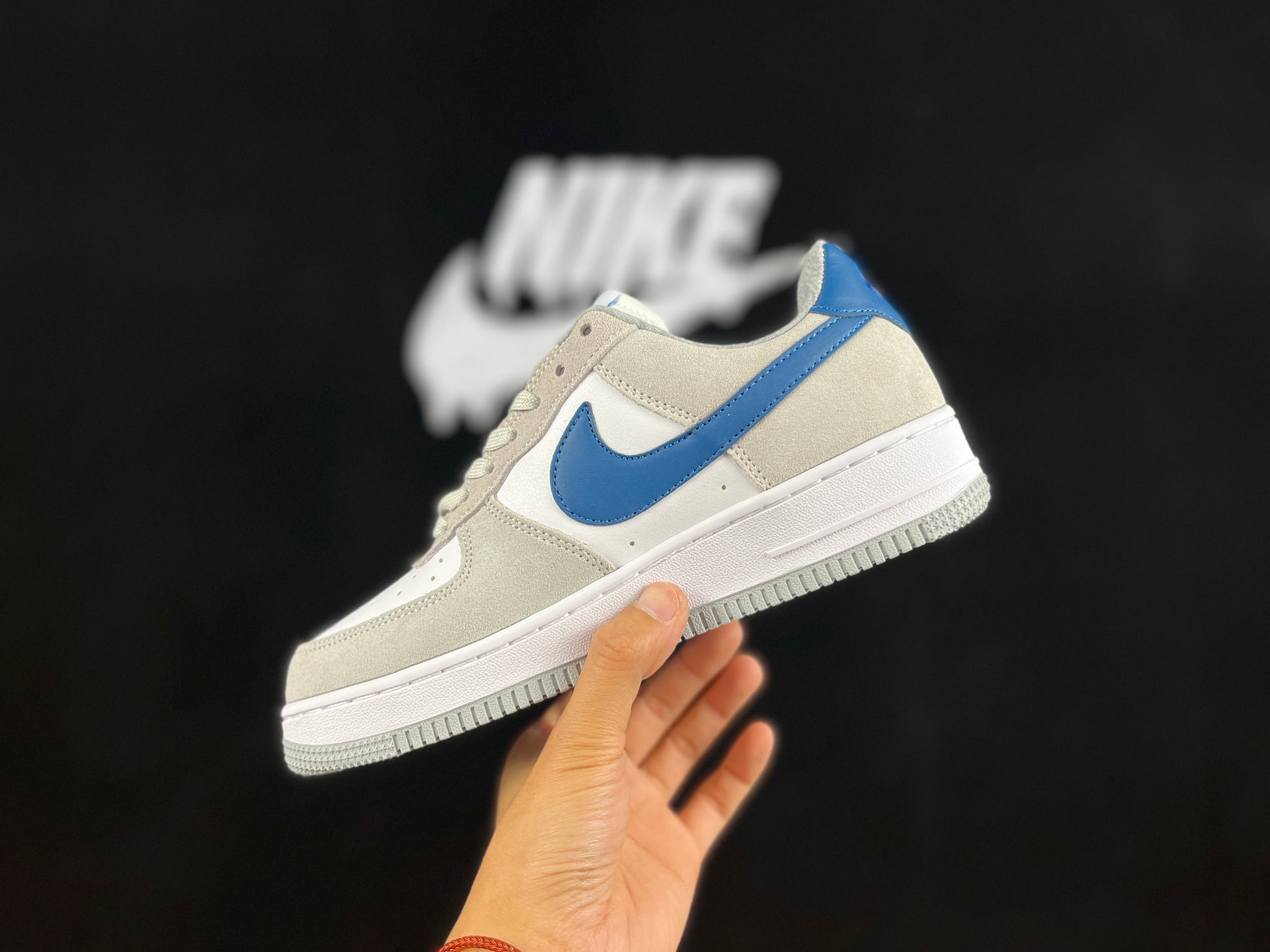 NIKE AIR FORCE 1 Low "Gray/Blue"