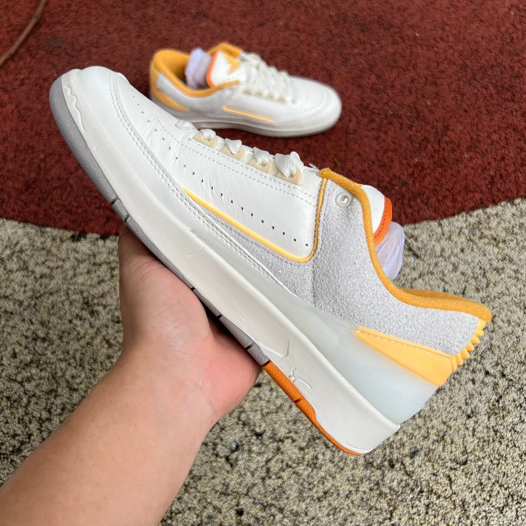 Air Jordan 2 Low Grey/White/Orange