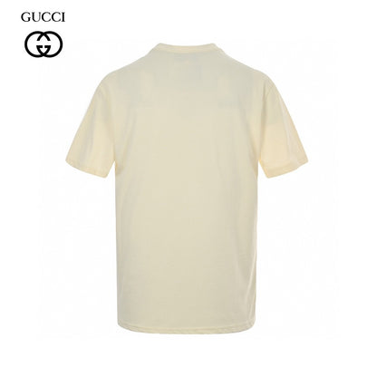 Gucci White T-Shirt with Dragon Graphic