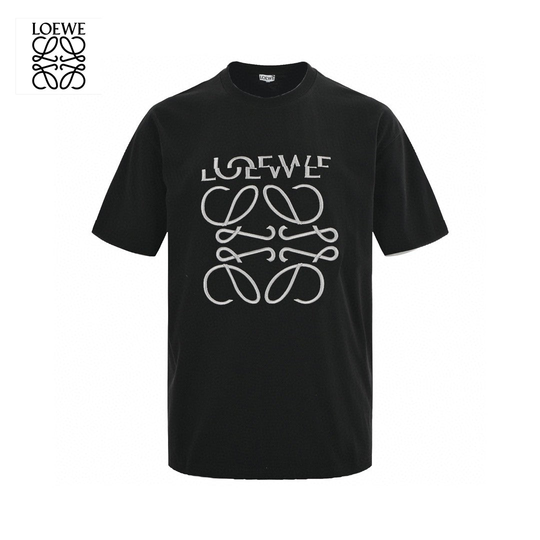 Loewe Black T-Shirt with Logo Design