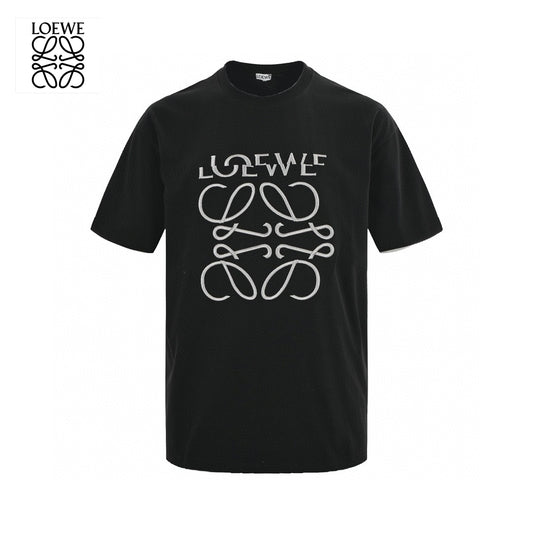 Loewe Black T-Shirt with Logo Design