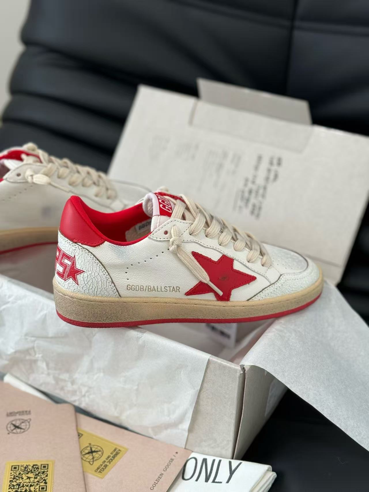 Golden Goose Super-Star Red Leather Sneaker