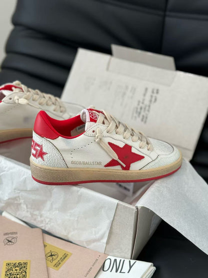 Golden Goose Super-Star Red Leather Sneaker