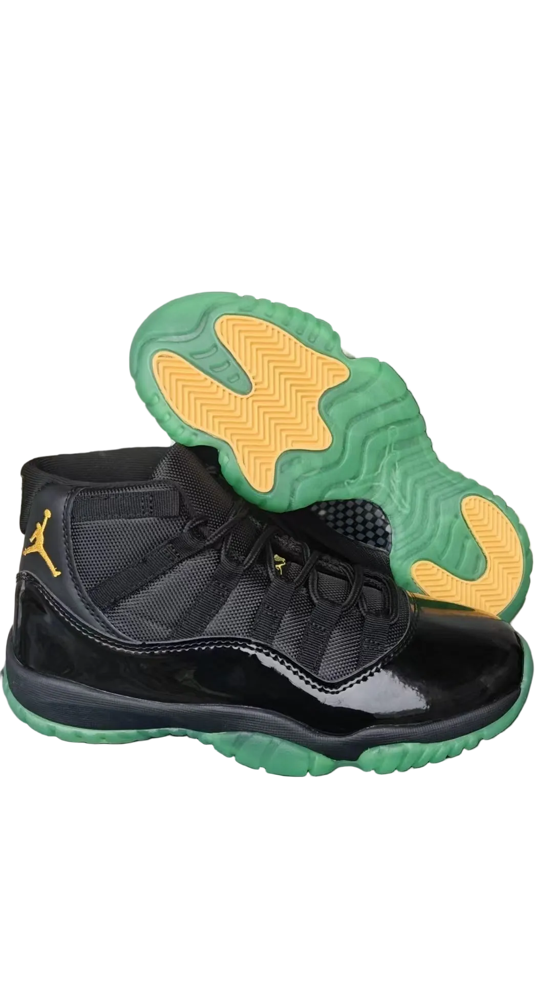 AIR JORDAN 11 RETRO "BLACK / GREEN"