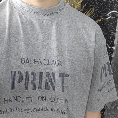 Balenciaga Printed Grey T-Shirt