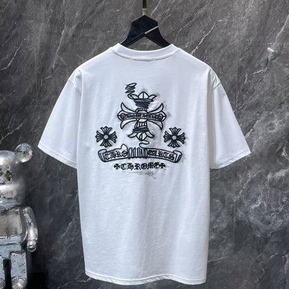 Chrome Hearts Classic Crewneck T-Shirt in White/Black