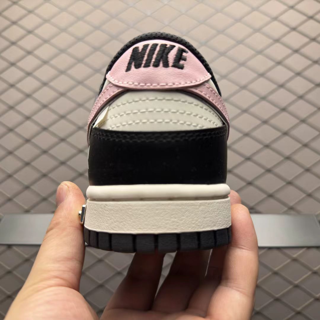 Nike Dunk Low “Black/Pink” – Bold Contrast