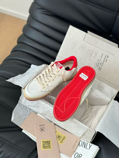 Golden Goose Super-Star Red Leather Sneaker