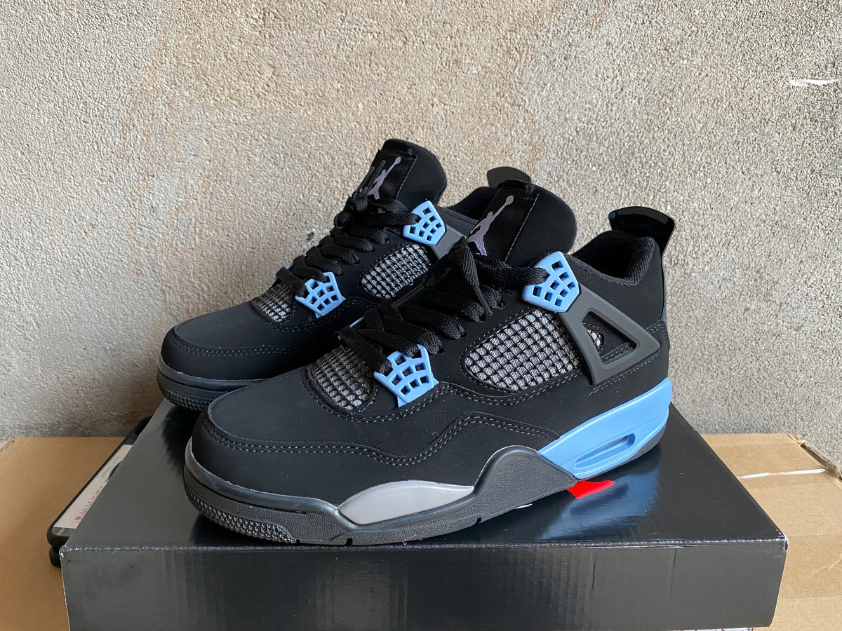 Air Jordan 4 Retro "Black Grey Blue"