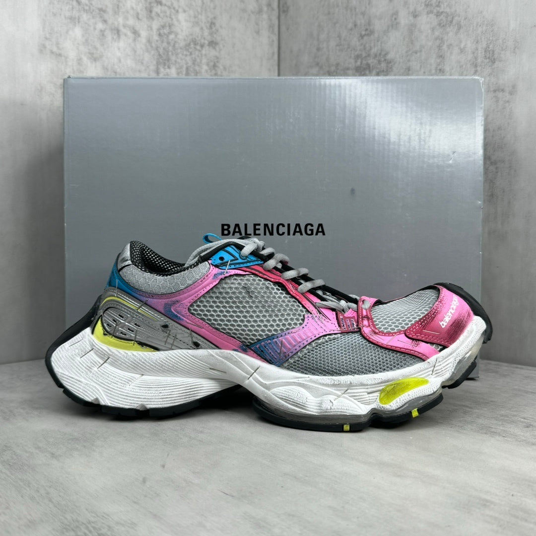 Balenciaga Stapler Heel in Multicolor: Chromatic Avant-Garde