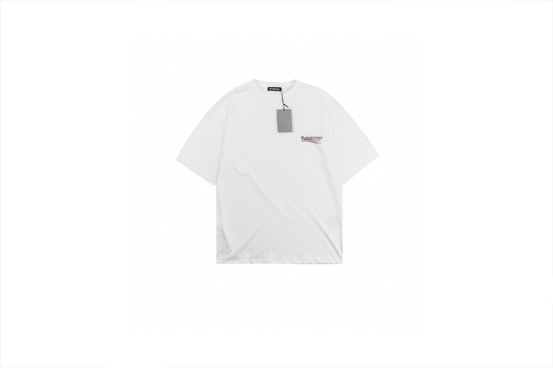 Ba*len*cia*ga wave logo t-shirt (white)