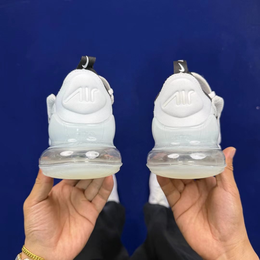 Nike Air Max with White/Black Swoosh: Monochrome Emblem