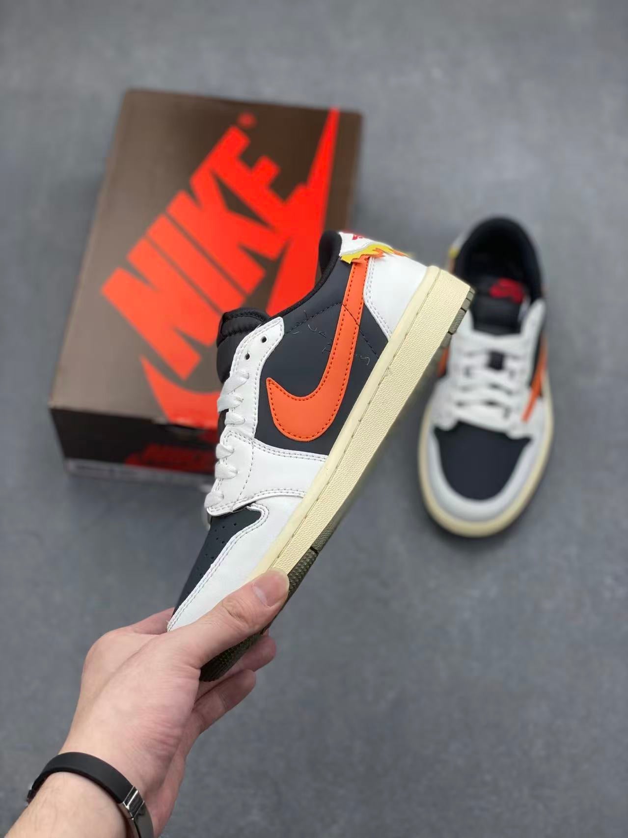 Nike Air Jordan 1 Low – White / University Red / Varsity Gold