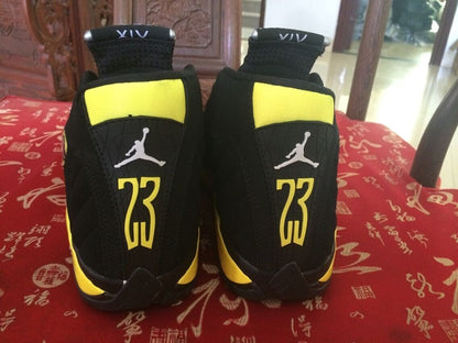 Air Jordan XIV Retro "Black / Tour Yellow / Metallic Silver"