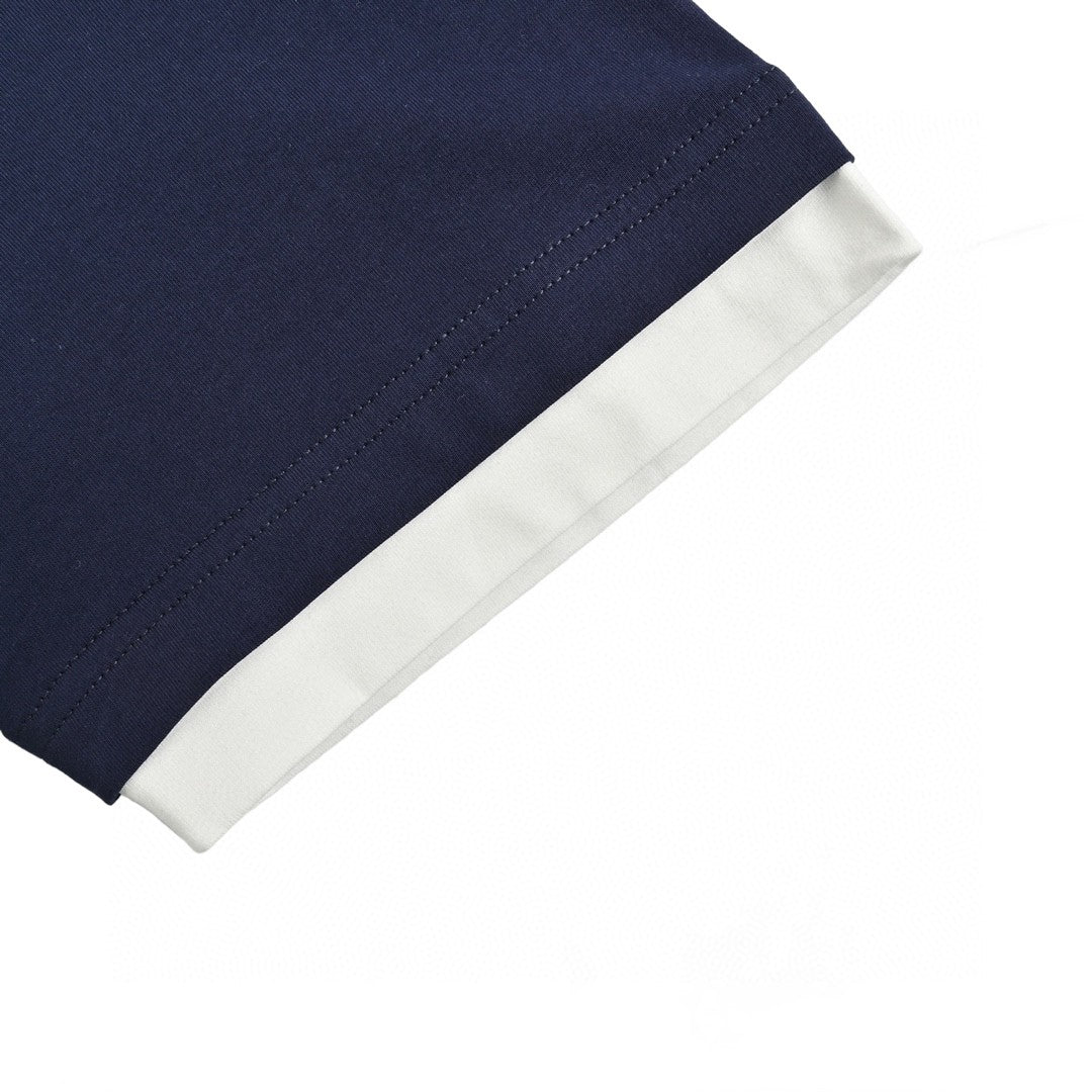 Pra*a navy blue double layer t-shirt