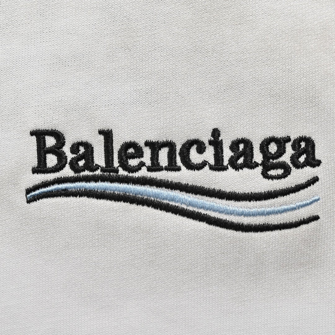 Ba*len*cia*ga tie-dye logo t-shirt (white)