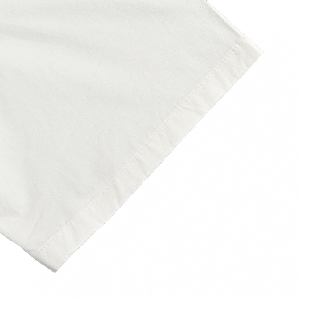 Pra*a short-sleeve button-up shirt (white)