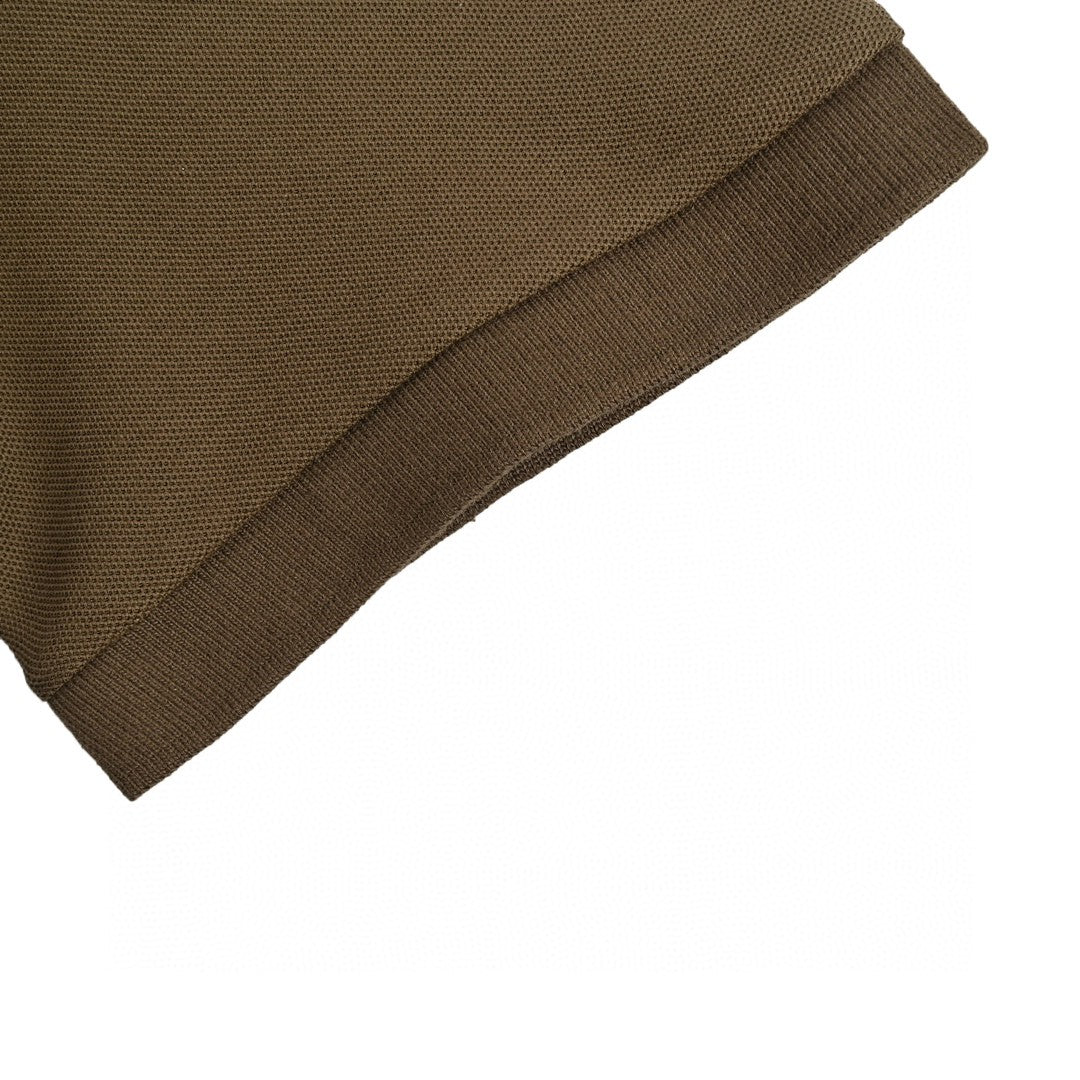 Pra*a classic olive green polo shirt