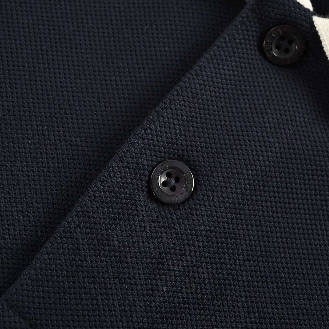 G*u*i navy polo shirt