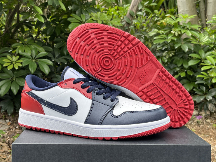 Air Jordan 1 Low "White/University Red/University Blue"