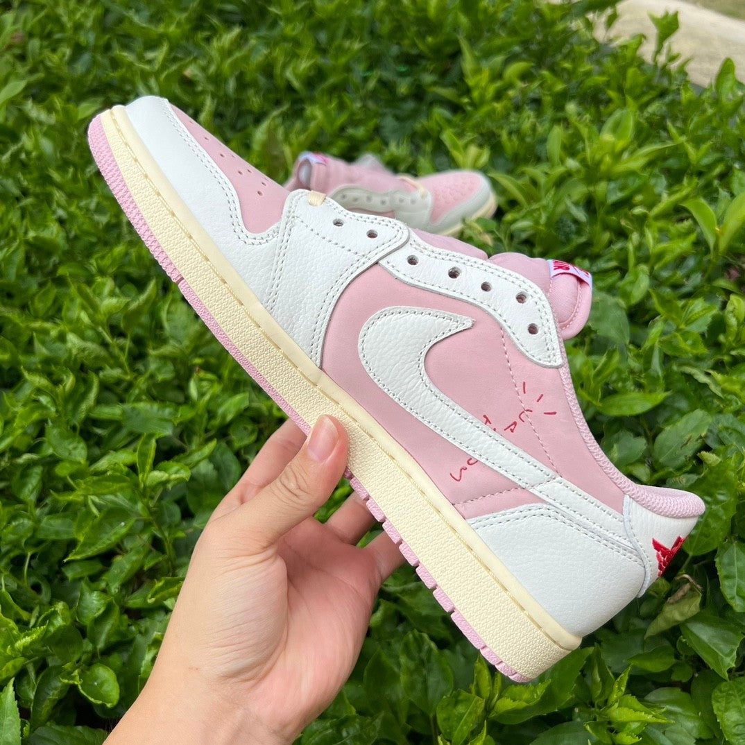 Nike Air Jordan 1 Low WMNS – White / Pink Oxford