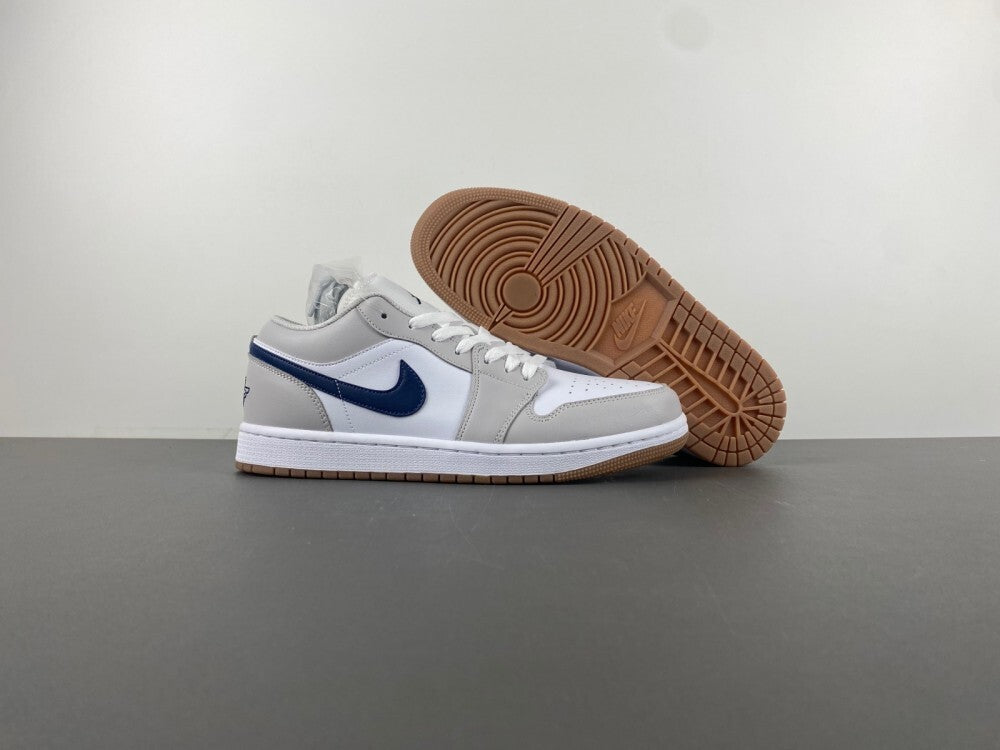 Air Jordan 1 Low "White/Grey/Navy"
