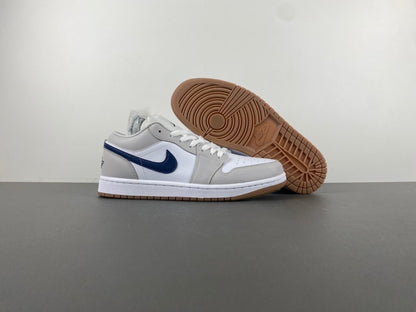 Air Jordan 1 Low "White/Grey/Navy"