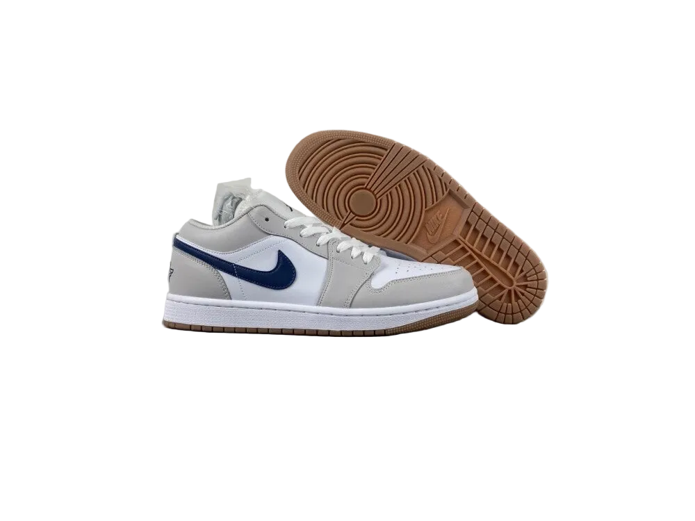 Air Jordan 1 Low "White/Grey/Navy"