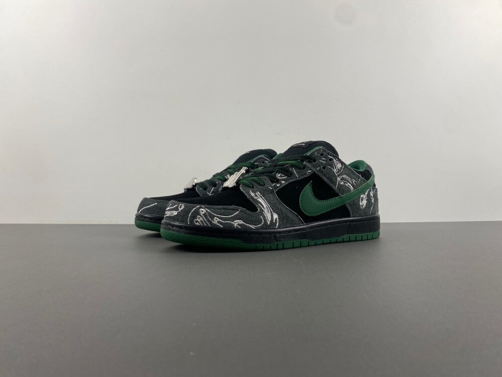 Air Jordan 1 Low "Black/Grey/Green"