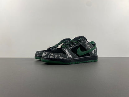 Air Jordan 1 Low "Black/Grey/Green"