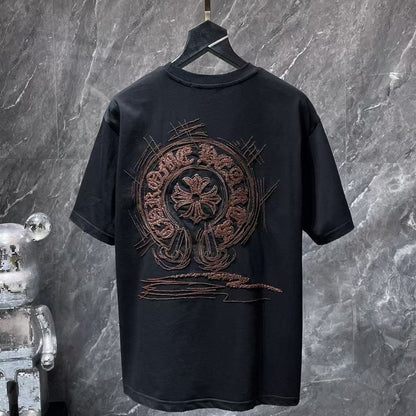 Chrome Hearts Classic Crewneck T-Shirt in Black/Brown